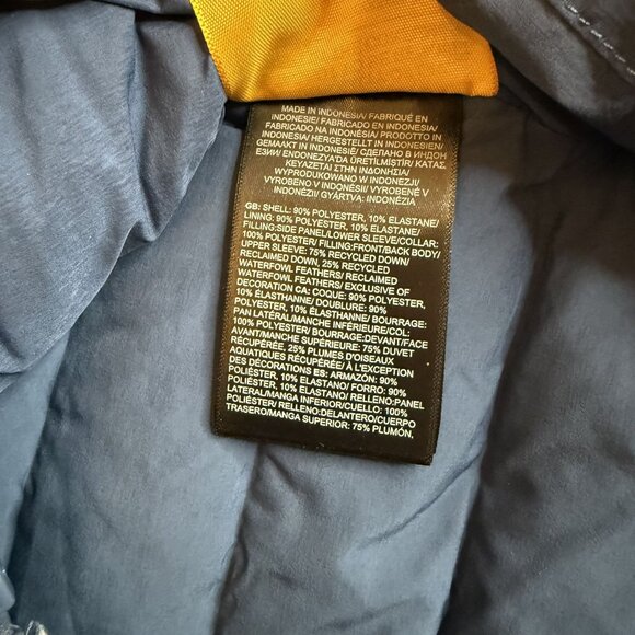 The North Face Womens Belleview Stretch Down Jacket Blue Sz Medium NEW $260 [jb] - Picture 7 of 8